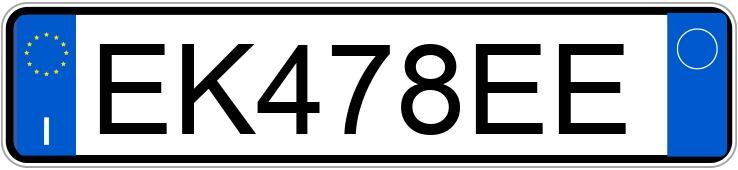 Numer rejestracyjny EK478EE posiada SEAT Ibiza 4a serie