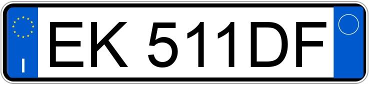 Numer rejestracyjny EK511DF posiada BMW Serie 3