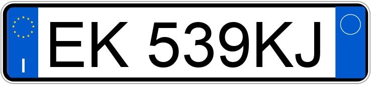 Numer rejestracyjny EK539KJ posiada SEAT Leon 2a serie