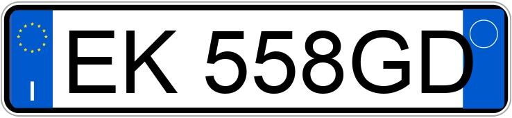 Numer rejestracyjny EK558GD posiada FIAT Punto Evo