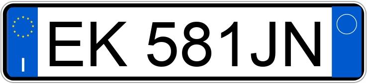 Numer rejestracyjny EK581JN posiada VOLKSWAGEN Passat 7a serie