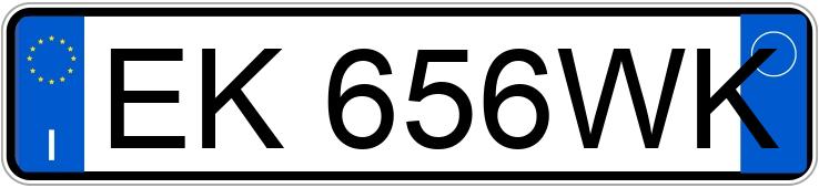 Numer rejestracyjny EK656WK posiada VOLKSWAGEN Golf 6a serie