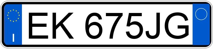 Numer rejestracyjny EK675JG posiada OPEL Meriva 2a serie