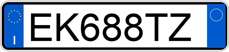 Numer rejestracyjny EK688TZ posiada BMW Serie 1 Numer rejestracyjny EK688TZ posiada BMW Serie 1