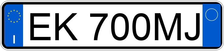Numer rejestracyjny EK700MJ posiada FIAT Punto Evo
