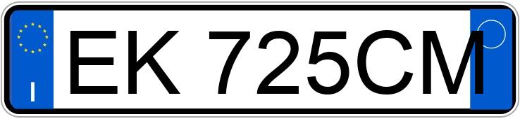 Numer rejestracyjny EK725CM posiada TOYOTA Yaris 3a serie