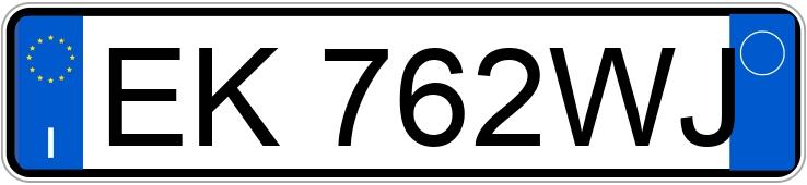 Numer rejestracyjny EK762WJ posiada ALFA ROMEO Giulietta Numer rejestracyjny EK762WJ posiada ALFA ROMEO Giulietta