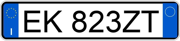 Numer rejestracyjny EK823ZT posiada SEAT Ibiza 4a serie