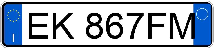 Numer rejestracyjny EK867FM posiada FIAT Panda 2a serie Numer rejestracyjny EK867FM posiada FIAT Panda 2a serie
