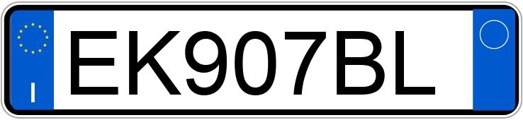 Numer rejestracyjny EK907BL posiada LANCIA Delta