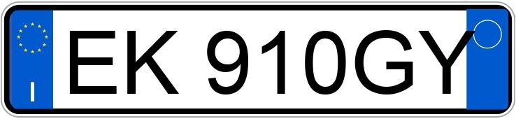 Numer rejestracyjny EK910GY posiada TOYOTA Yaris 2a serie