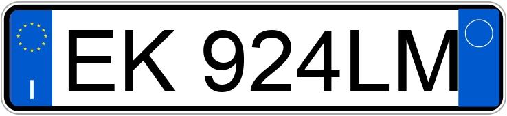 Numer rejestracyjny EK924LM posiada ALFA ROMEO Giulietta