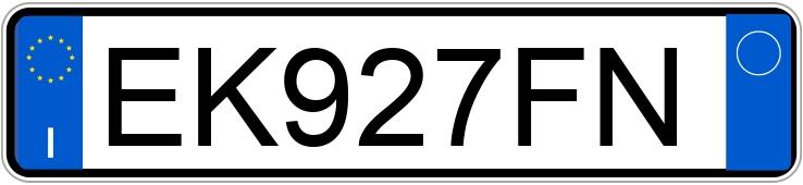 Numer rejestracyjny EK927FN posiada NISSAN Micra 4a serie