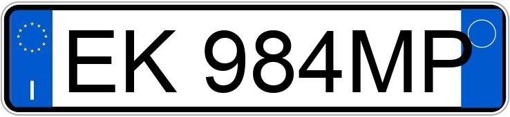 Numer rejestracyjny EK984MP posiada ALFA ROMEO Giulietta