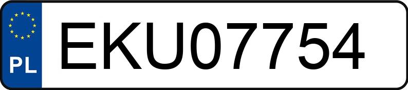 Numer rejestracyjny EKU 07754 posiada BMW 535i MR`10 E5 F10 535i MR`10 E5 F10 - EKU07754