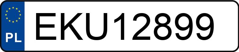 Numer rejestracyjny EKU 12899 posiada BMW 320D - EKU12899