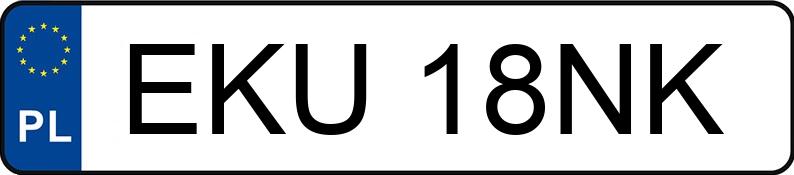 Numer rejestracyjny EKU 18NK posiada OPEL CALIBRA - EKU18NK