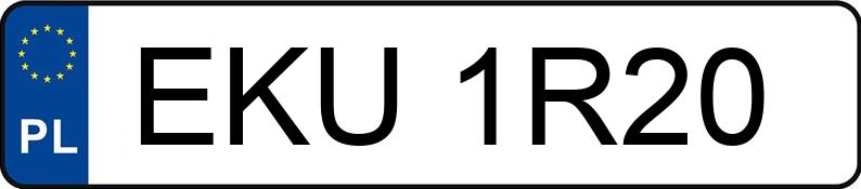 Numer rejestracyjny EKU 1R20 posiada AUDI A4 - EKU1R20