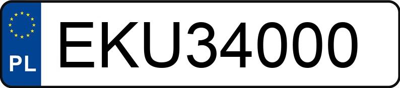 Numer rejestracyjny EKU 34000 posiada VOLKSWAGEN PASSAT 2.0 TDI VARIANT - EKU34000