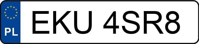 Numer rejestracyjny EKU 4SR8 posiada BMW 116 - EKU4SR8