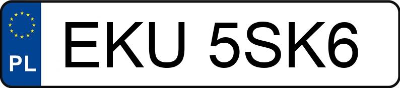 Numer rejestracyjny EKU 5SK6 posiada AUDI 80 2.0 Kat. B4 80 2.0 Kat. B4 - EKU5SK6