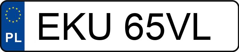 Numer rejestracyjny EKU 65VL posiada BMW 316i Kat. E36 316i Kat. E36 - EKU65VL