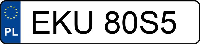 Numer rejestracyjny EKU 80S5 posiada TOYOTA YARIS - EKU80S5