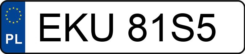 Numer rejestracyjny EKU 81S5 posiada VOLVO S60 2.0T - EKU81S5
