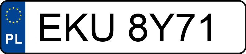 Numer rejestracyjny EKU 8Y71 posiada FORD FOCUS 1.8 TDDI - EKU8Y71