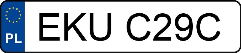 Numer rejestracyjny EKU C29C posiada KOMAR 2350 - EKUC29C