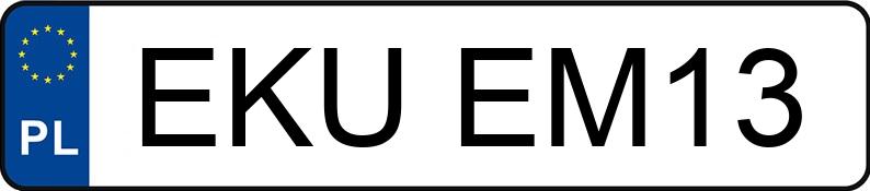 Numer rejestracyjny EKU EM13 posiada OPEL Corsa C 1.2 MR`00 E3 Comfort - EKUEM13