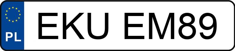 Numer rejestracyjny EKU EM89 posiada MERCEDES-BENZ A 180 - EKUEM89