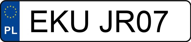 Numer rejestracyjny EKU JR07 posiada RENAULT LAGUNA 2.0 - EKUJR07