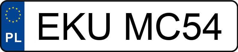 Numer rejestracyjny EKU MC54 posiada AUDI A3 1.6 Kat. MR`96 8L Ambition - EKUMC54