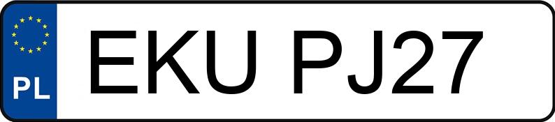 Numer rejestracyjny EKU PJ27 posiada VOSCO S106 RS1 - EKUPJ27 Numer rejestracyjny EKU PJ27 posiada VOSCO S106 RS1 - EKUPJ27