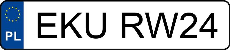 Numer rejestracyjny EKU RW24 posiada NISSAN 350Z - EKURW24