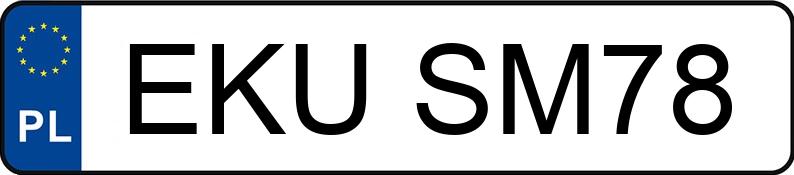 Numer rejestracyjny EKU SM78 posiada MERCEDES-BENZ C 180 - EKUSM78