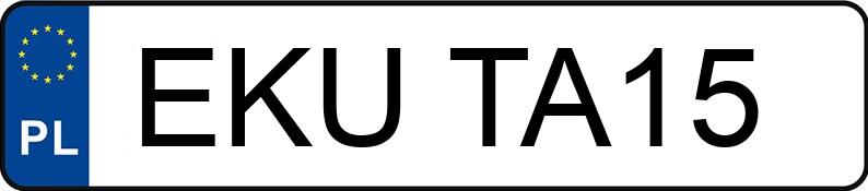 Numer rejestracyjny EKU TA15 posiada BMW 525D - EKUTA15 Numer rejestracyjny EKU TA15 posiada BMW 525D - EKUTA15