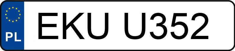 Numer rejestracyjny EKU U352 posiada VOLKSWAGEN Golf IV 1.4 MR`97 Basis - EKUU352