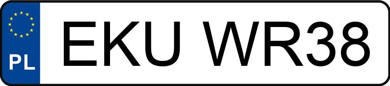 Numer rejestracyjny EKU WR38 posiada PEUGEOT 307 SW 1.6 MR`02 E3 307 SW 1.6 MR`02 E3 - EKUWR38