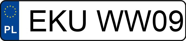 Numer rejestracyjny EKU WW09 posiada BMW 320D - EKUWW09