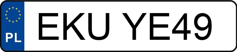 Numer rejestracyjny EKU YE49 posiada FIAT PUNTO - EKUYE49 Numer rejestracyjny EKU YE49 posiada FIAT PUNTO - EKUYE49