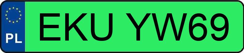 Numer rejestracyjny EKU YW69 posiada NISSAN NV200-e MR`14 2.3t Tekna 40kWh CVT - EKUYW69 Numer rejestracyjny EKU YW69 posiada NISSAN NV200-e MR`14 2.3t Tekna 40kWh CVT - EKUYW69