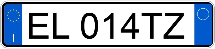 Numer rejestracyjny EL014TZ posiada PEUGEOT 107