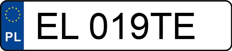 Numer rejestracyjny EL 019TE posiada FORD MONDEO - EL019TE