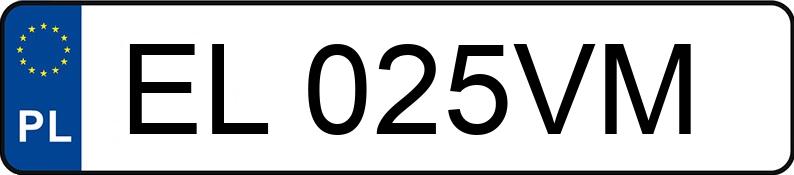 Numer rejestracyjny EL 025VM posiada BMW 318 - EL025VM Numer rejestracyjny EL 025VM posiada BMW 318 - EL025VM