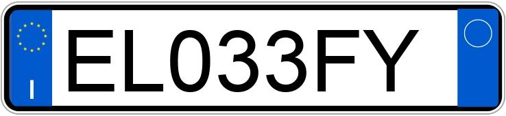 Numer rejestracyjny EL033FY posiada FIAT Panda 2a serie