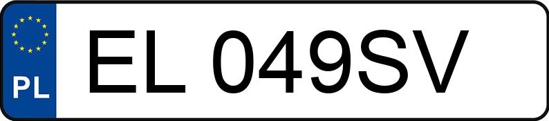 Numer rejestracyjny EL 049SV posiada OPEL ASTRA - EL049SV