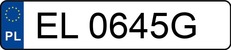 Numer rejestracyjny EL 0645G posiada FORD Fusion 1.4i MR`02 E3 Ambiente - EL0645G Numer rejestracyjny EL 0645G posiada FORD Fusion 1.4i MR`02 E3 Ambiente - EL0645G