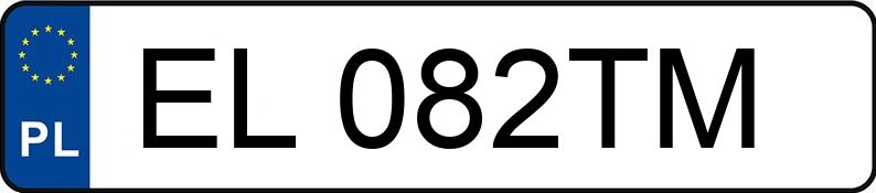 Pirat drogowy w pojeździe o numerach rejestracyjnych EL082TM